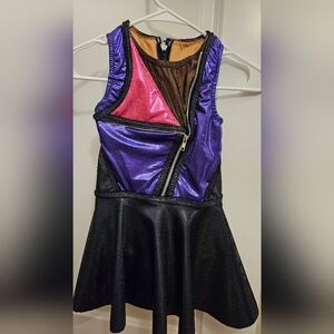 Black & Purple Baton/dance Costume